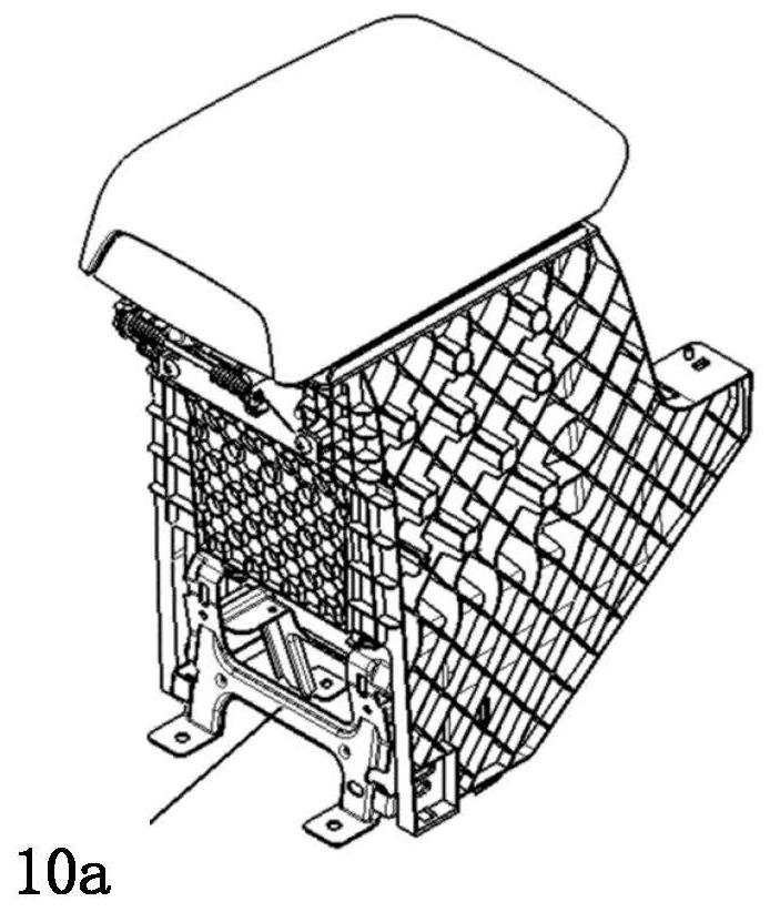 Rear fixing support of large-size auxiliary fascia console