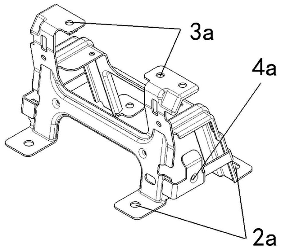 Rear fixing support of large-size auxiliary fascia console