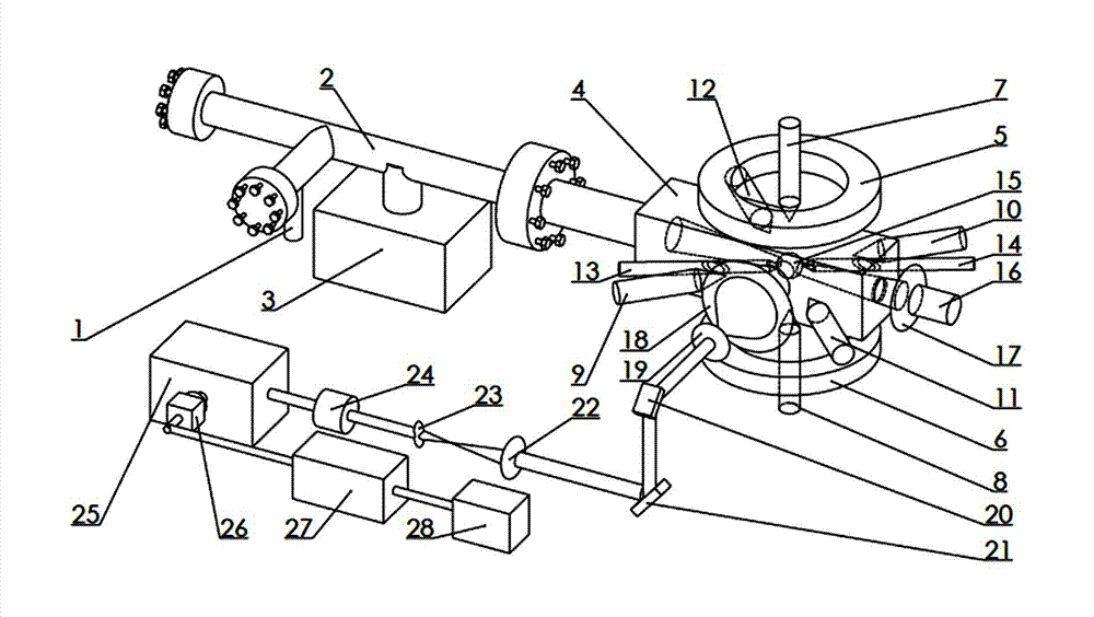 Method and device for directly producing and measuring ultra-cool ground state double-atom cesium molecule