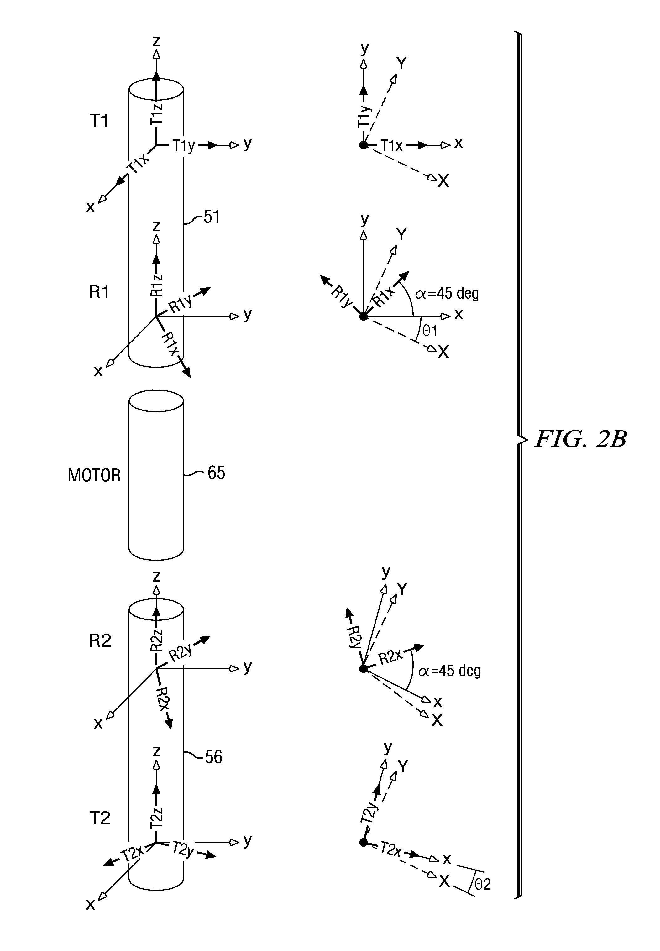 Compensated Deep Propagation Measurements with Differential Rotation