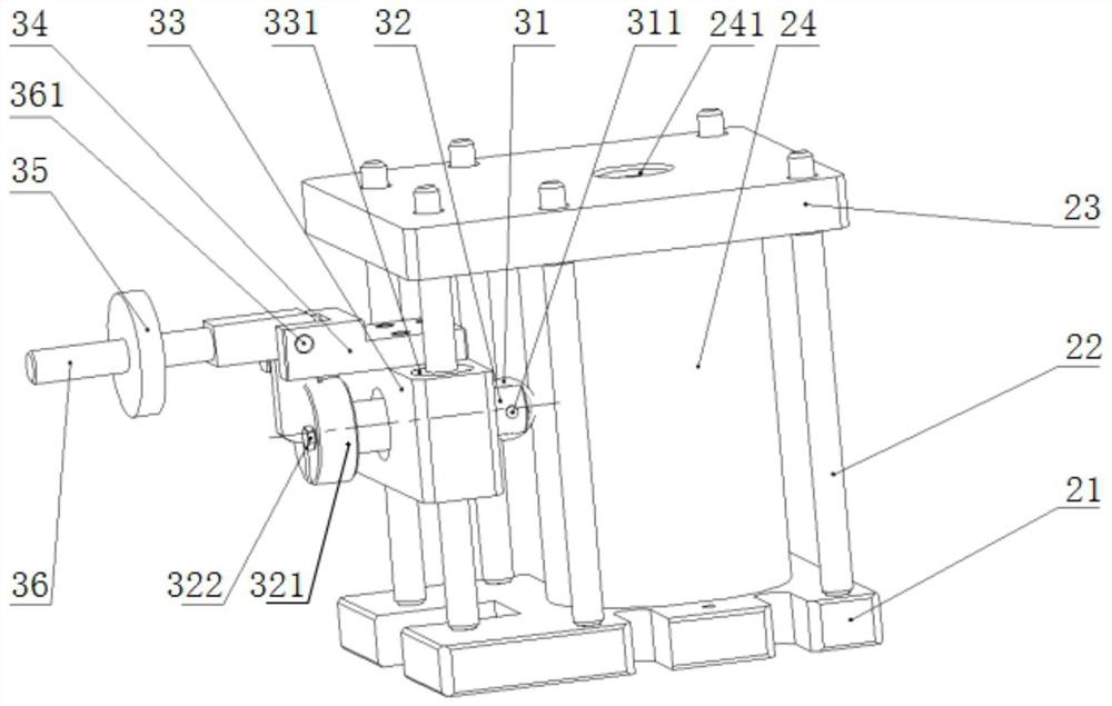 A device and method for measuring deformation of large components in a closed heating furnace