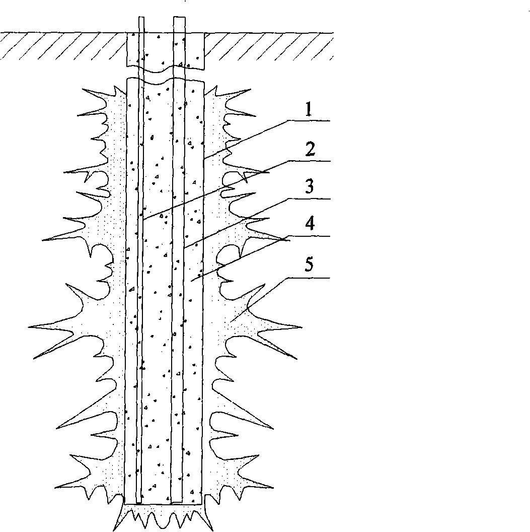 Pressure casting non-sand concrete pile