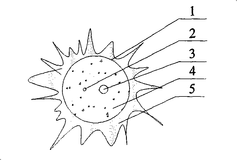 Pressure casting non-sand concrete pile