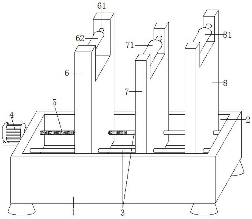 A guiding device for sticking LCD protective film