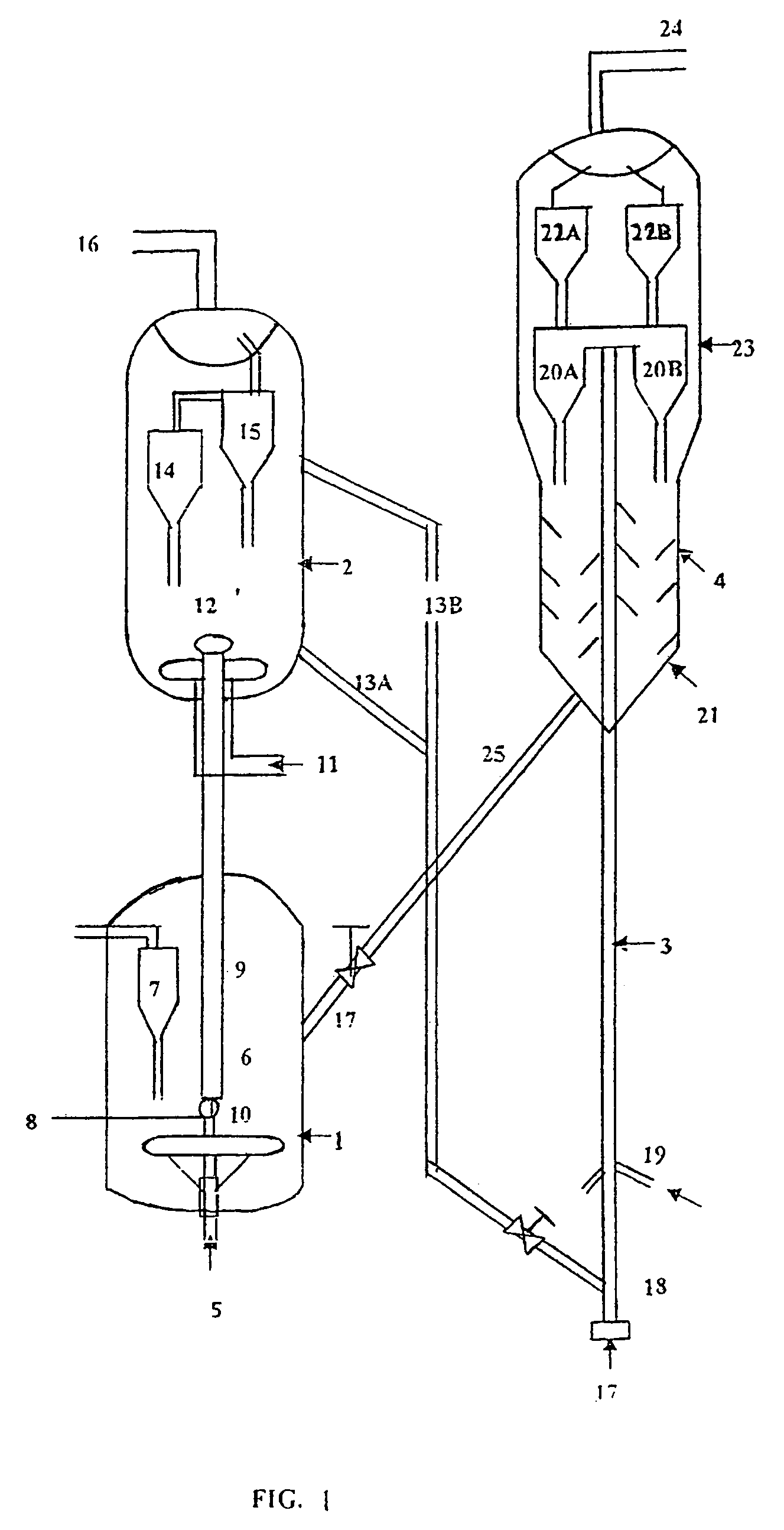 Resid cracking apparatus with catalyst and adsorbent regenerators and a process thereof