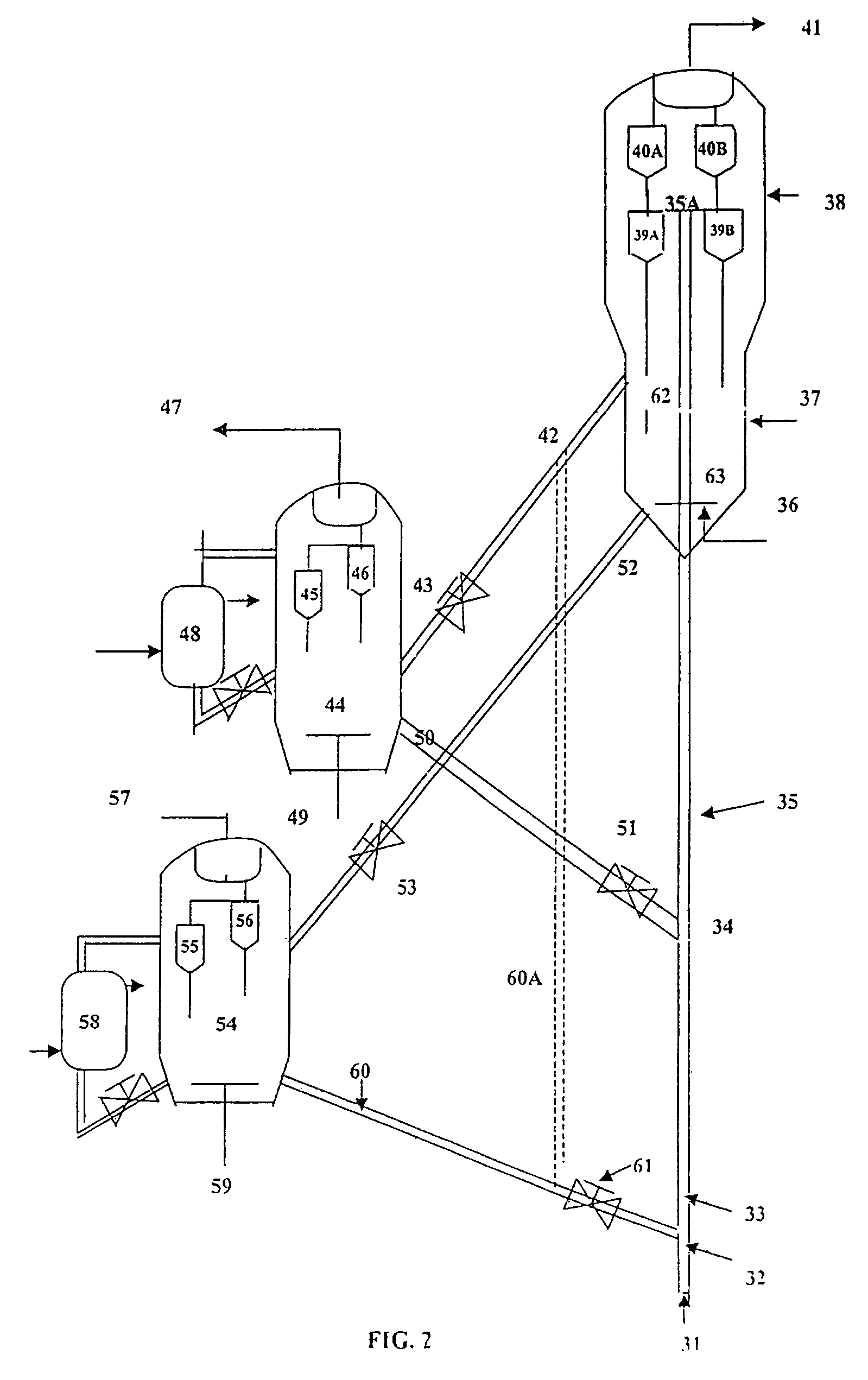 Resid cracking apparatus with catalyst and adsorbent regenerators and a process thereof