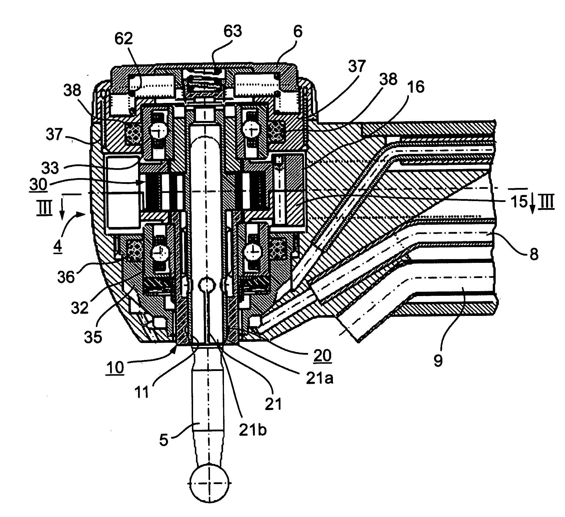 Clamping device and dental handpiece including same