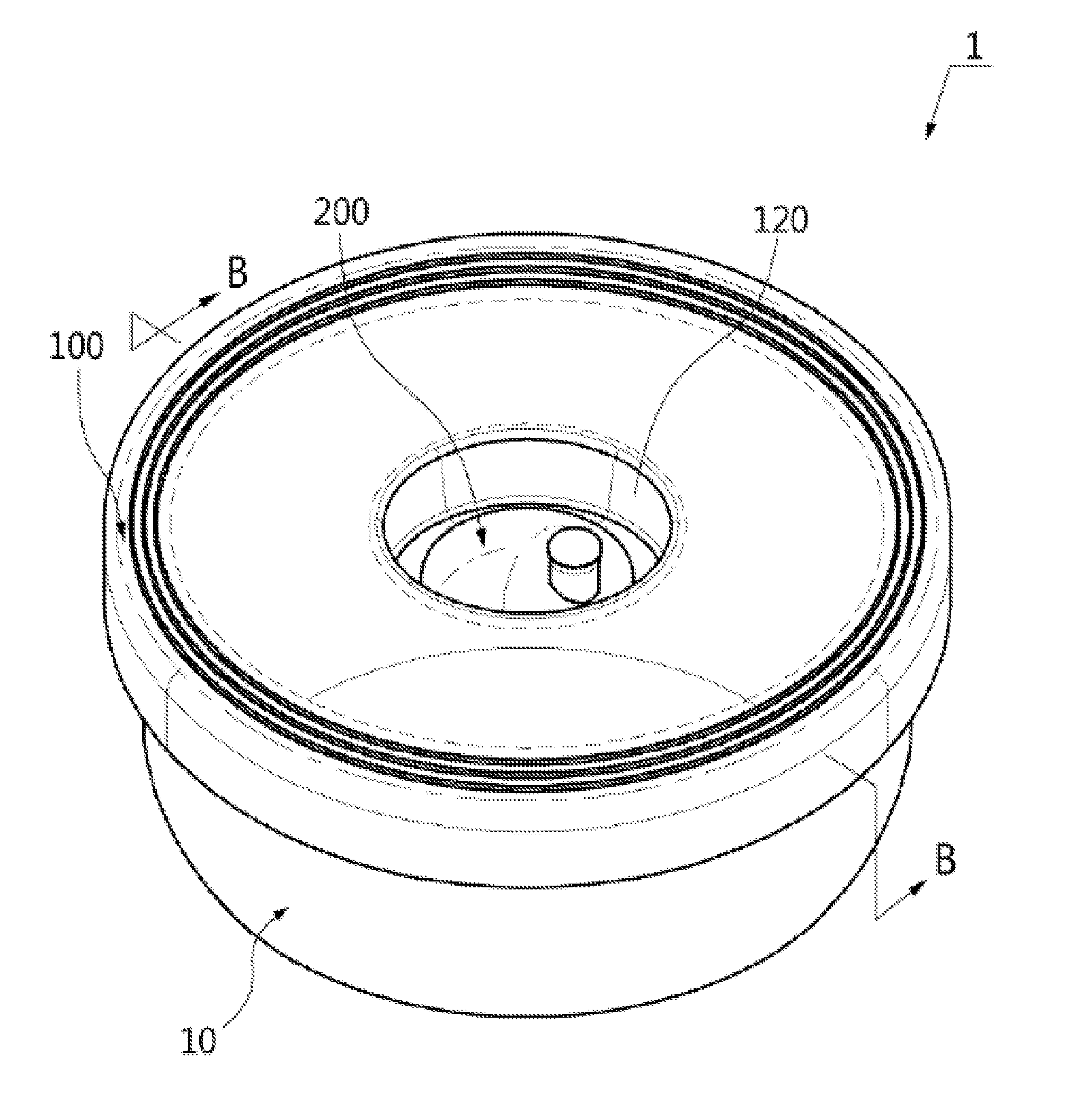 Vacuum receptacle lid for easy sealing