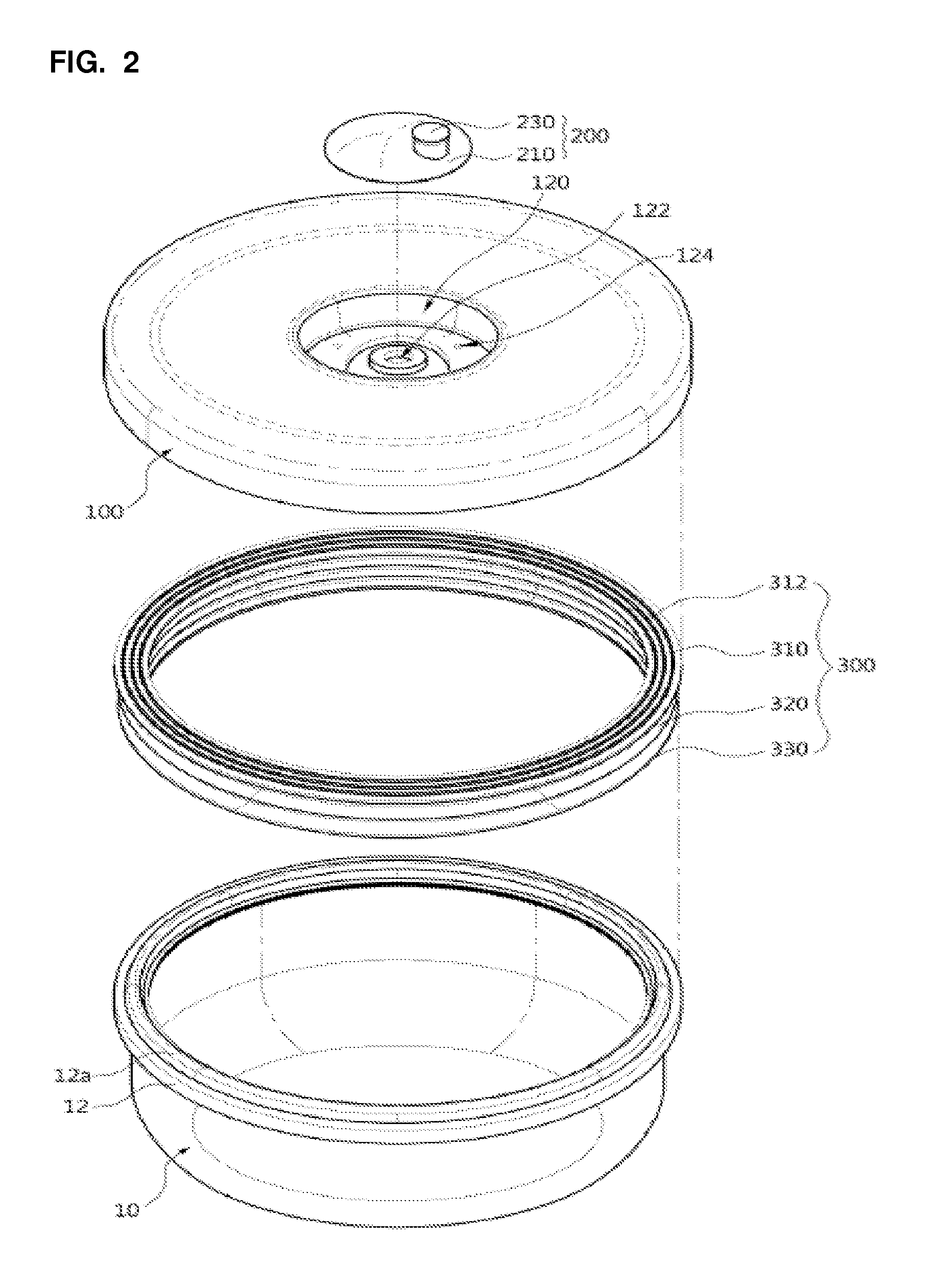 Vacuum receptacle lid for easy sealing