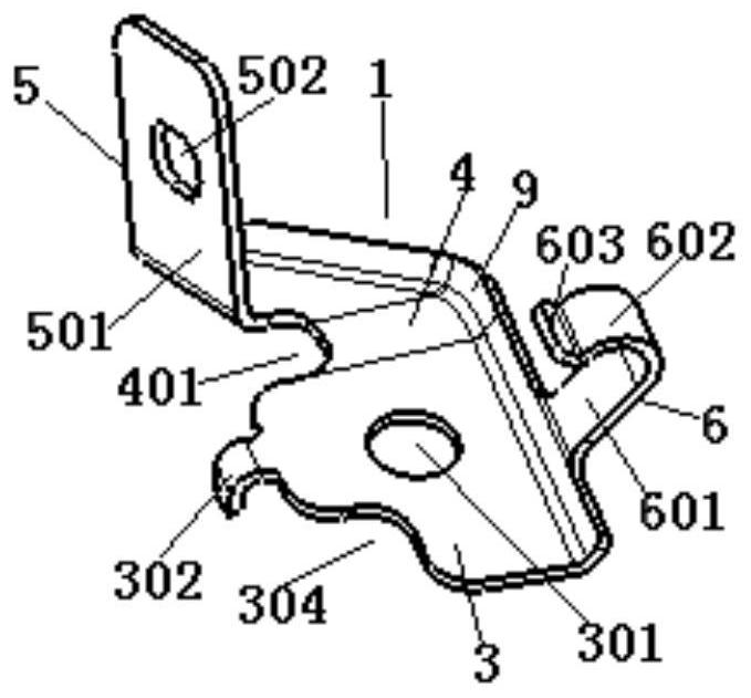 Brake pipe mounting structure