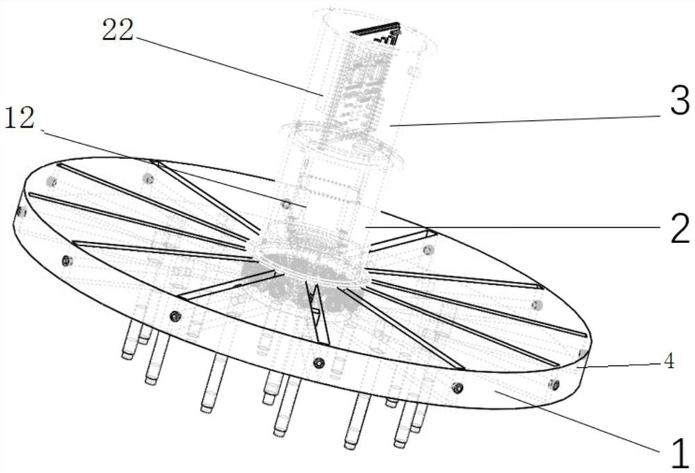 A detection device based on an underwater low-frequency electric field and an underwater detection and positioning method