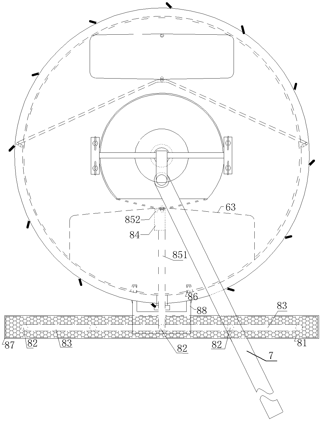 Washing cleaning device