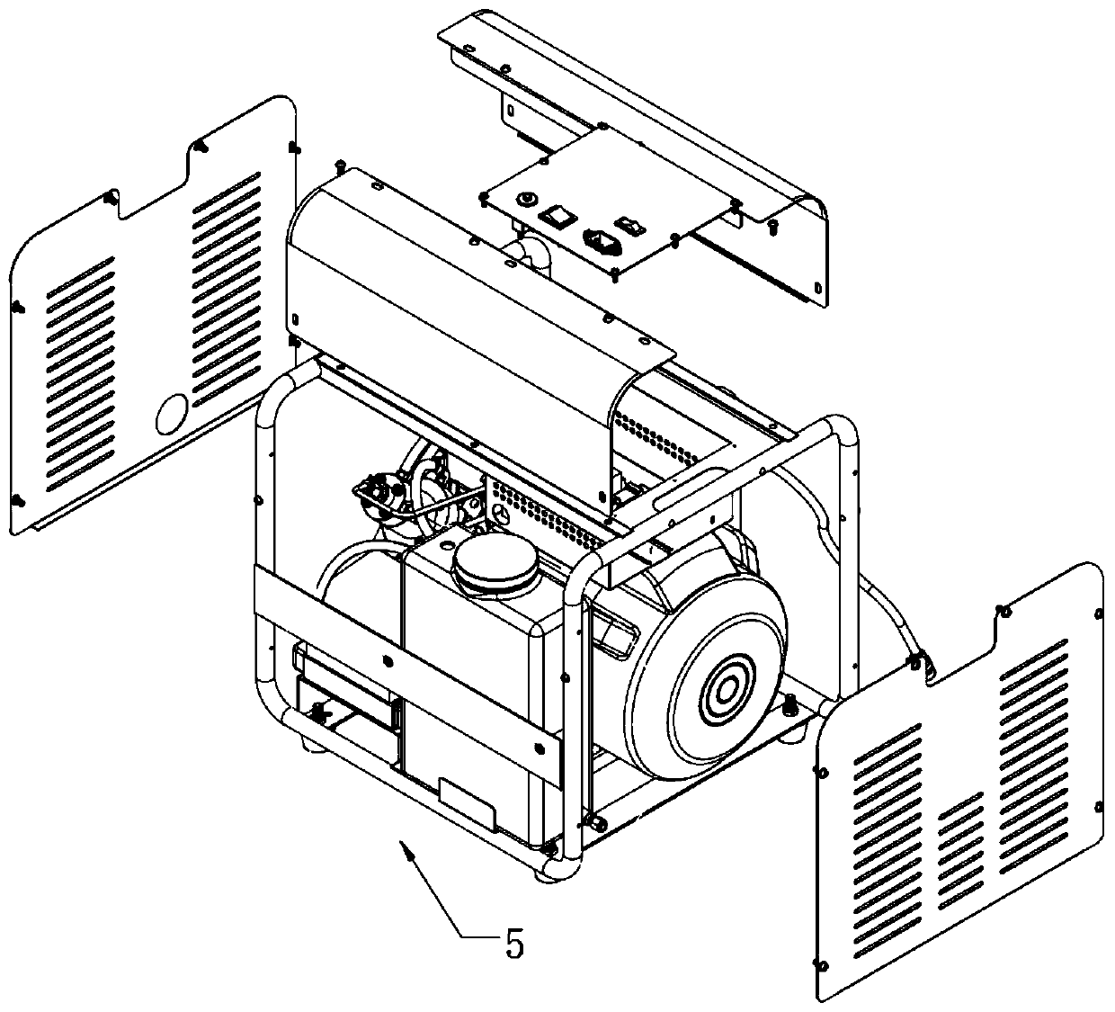 Two-stage compression water-cooled air compressor