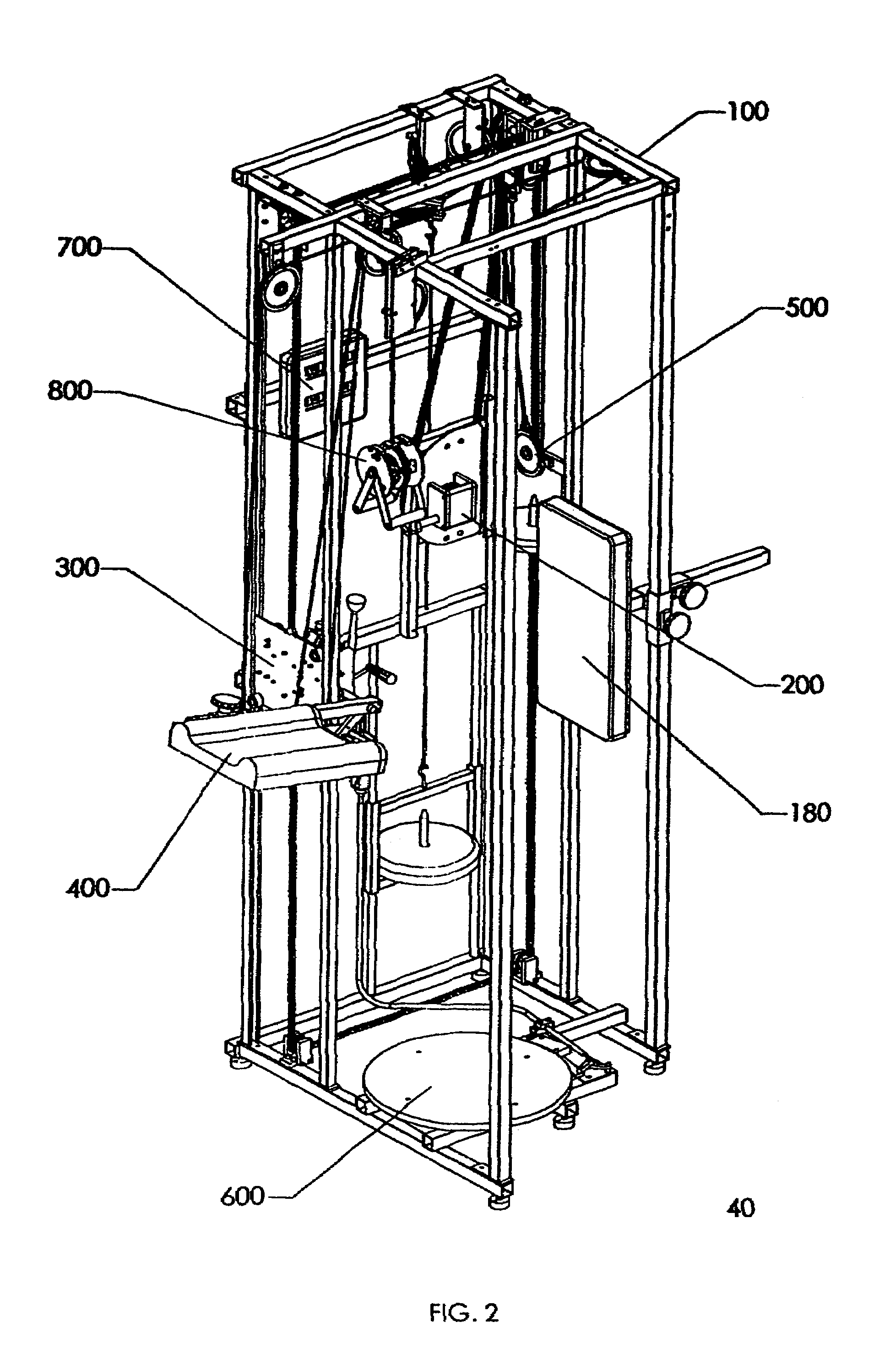 Stretching machine with real time flexibility feedback