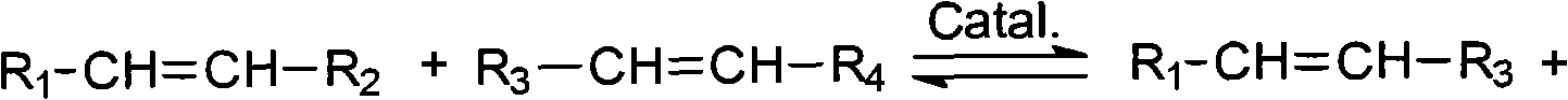 Method for preparing propylene by disproportionating fluidized bed olefin