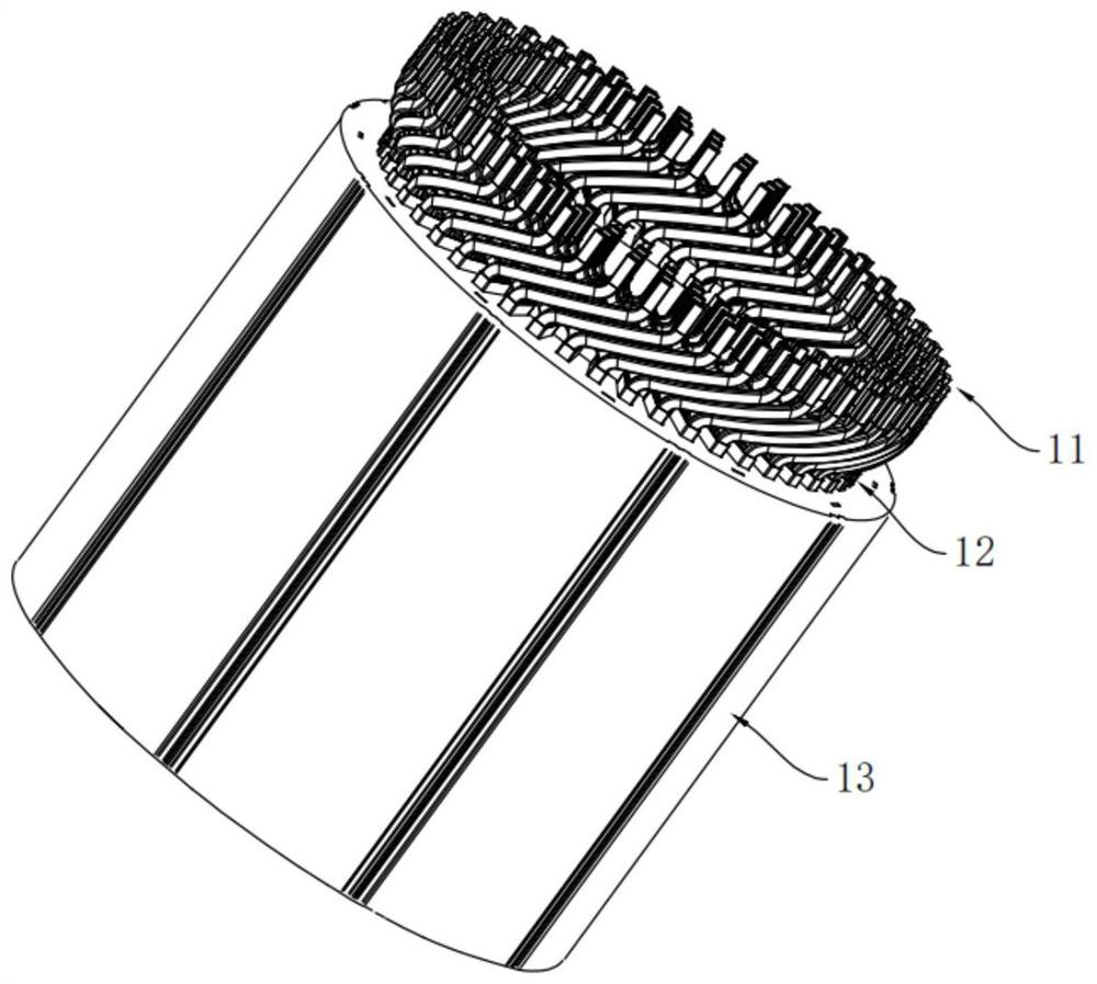 Motor stator winding laser welding method, stator winding and motor