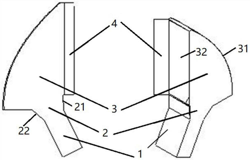 L-band broom-shaped antenna