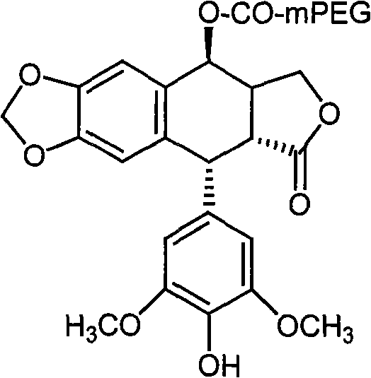 Water-soluble 4í»-nor-epipodophyllotoxin derivant and preparation method thereof