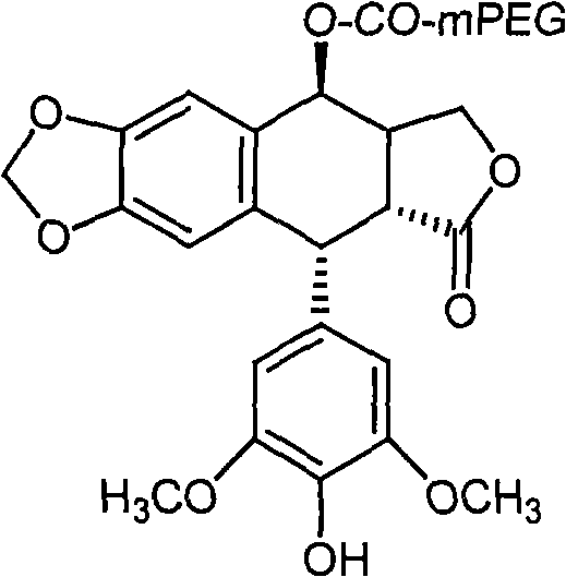 Water-soluble 4í»-nor-epipodophyllotoxin derivant and preparation method thereof