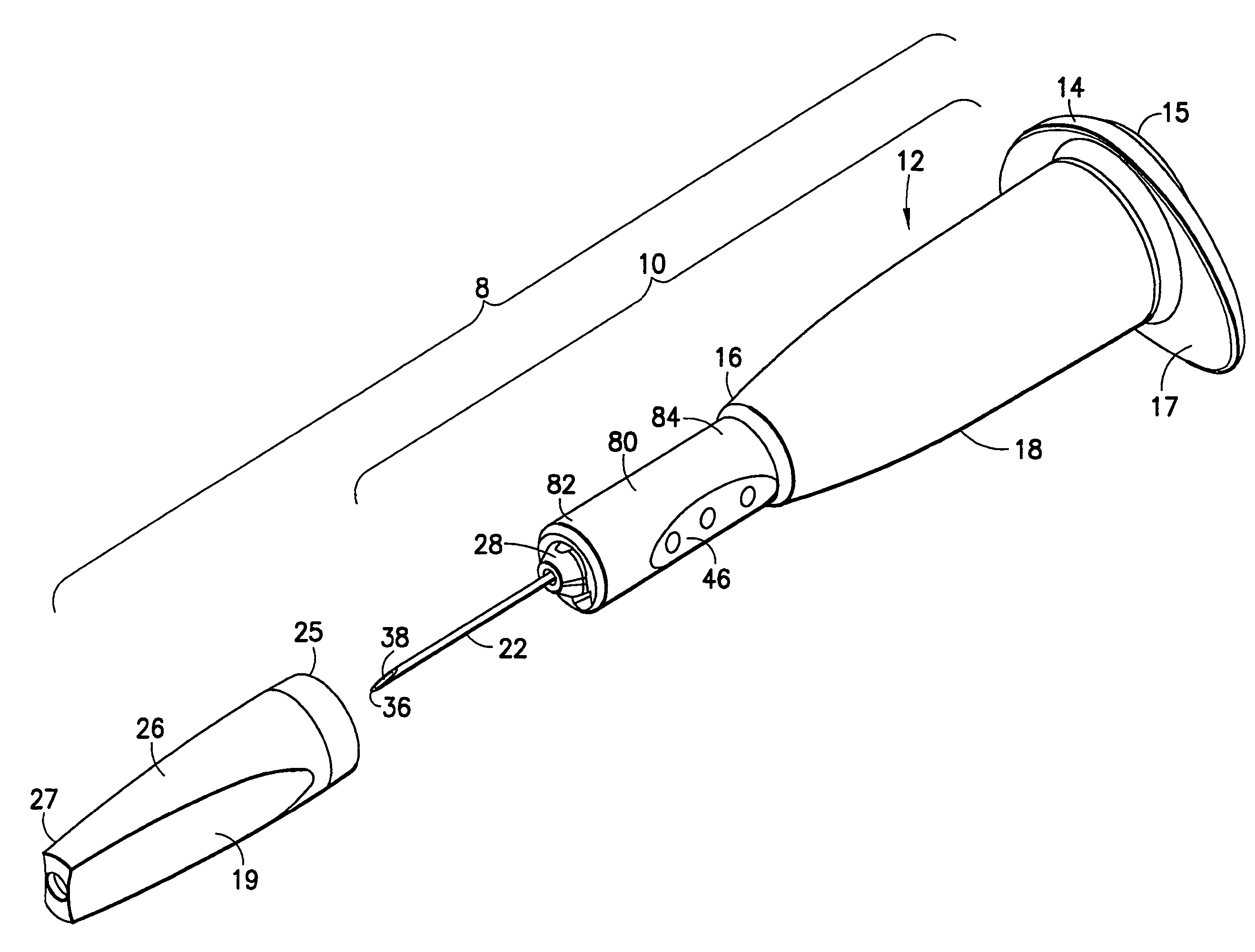 Safety shielding needle assembly with passive shielding