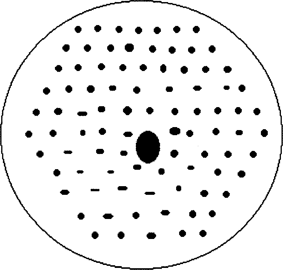 Method for preparing photon crystal optical fibre and apparatus therefor