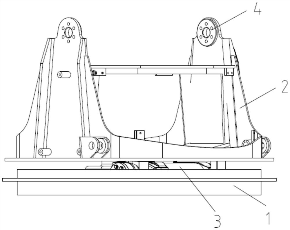 Swing mechanism, axial-flow type turbofan monitor and fire extinguishing system