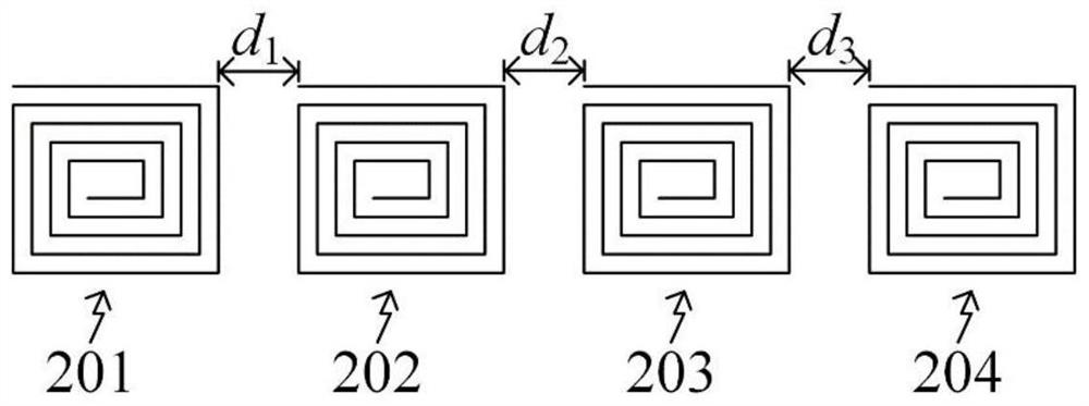 A modular wireless charging system for decoupling coils on the same side