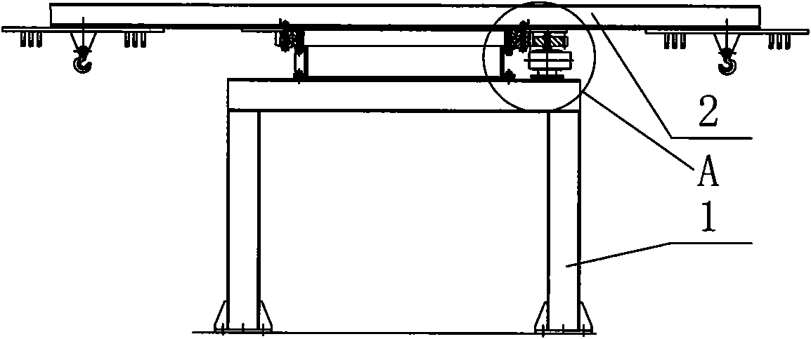 Rotary support driving mechanism in motor stator winding dipping lacquer system