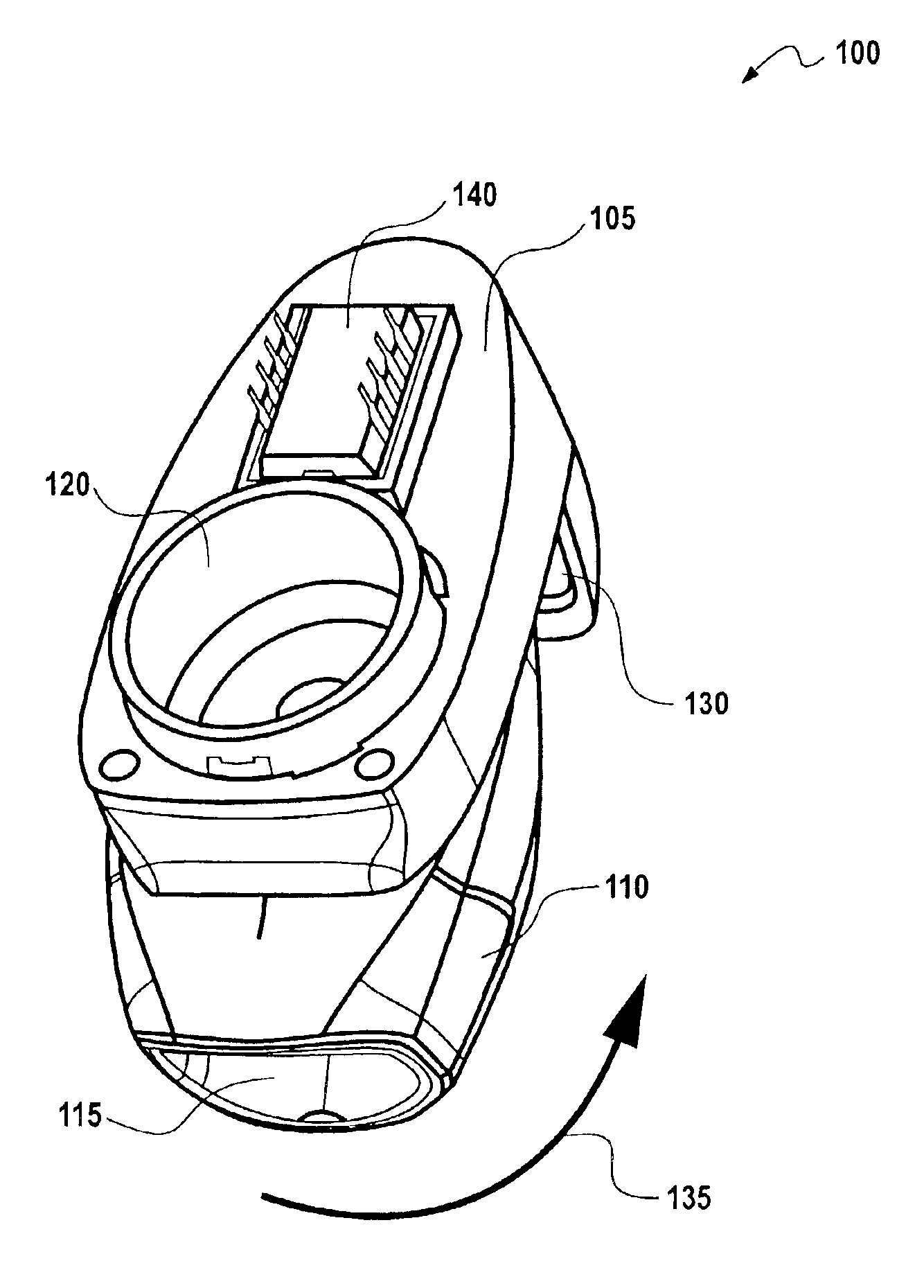 Indirect flow measurement through a breath-operated inhaler