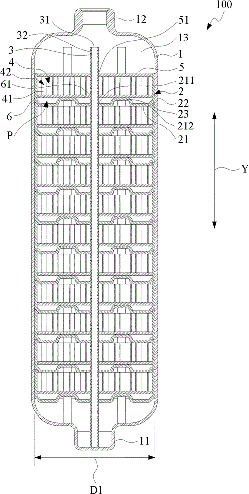 storage tank with compartment structure