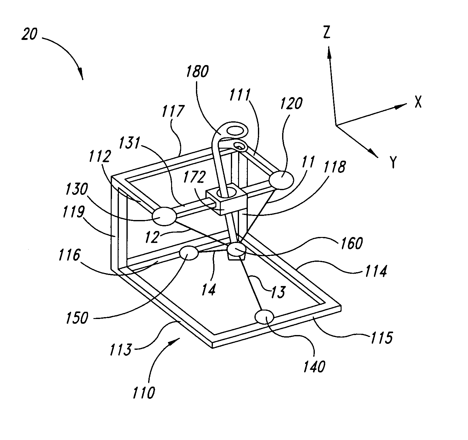 Method, apparatus, and article for force feedback based on tension control and tracking through cables