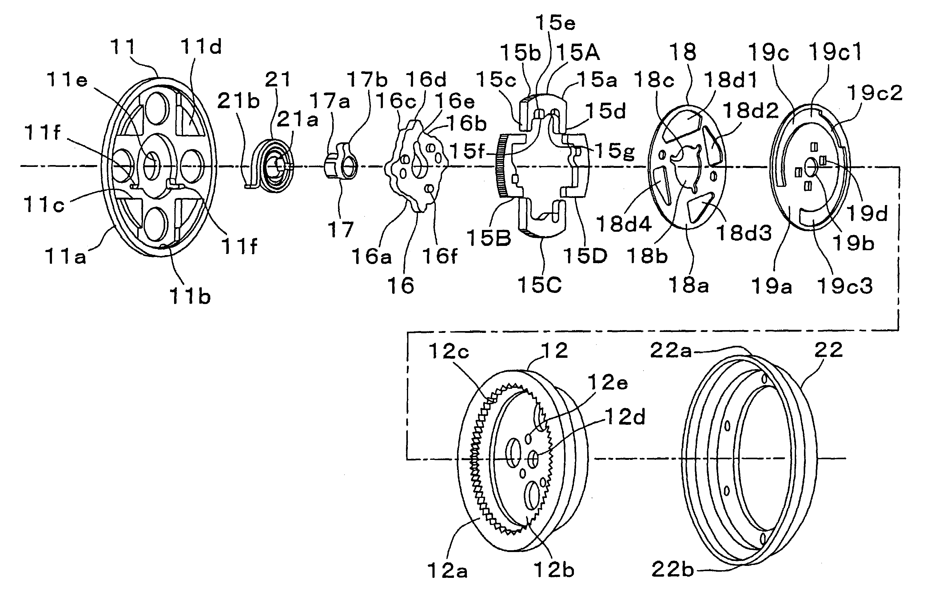 Reclining device for a seat