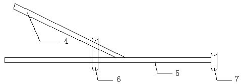 Mold plate construction method for floor and temporary road concrete casting