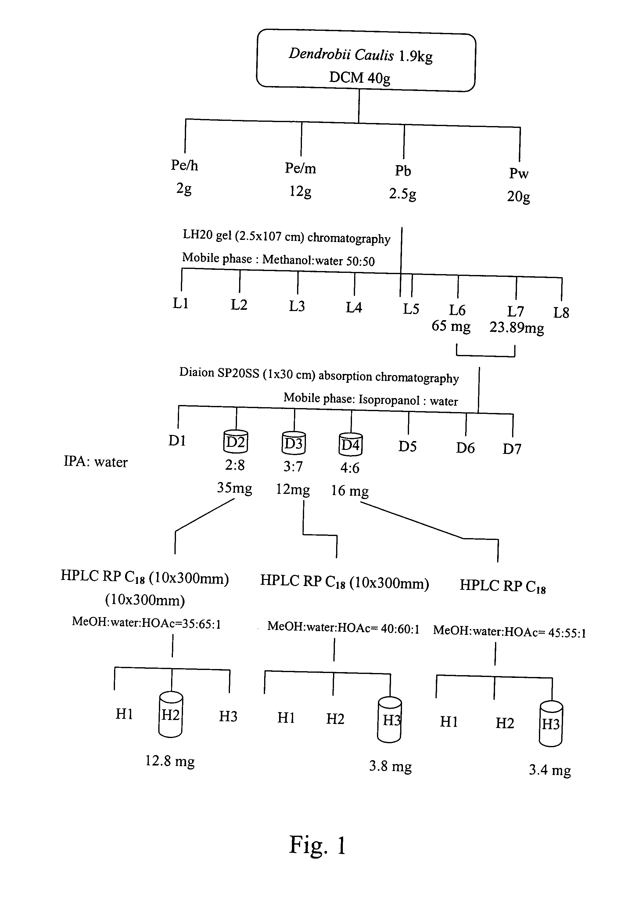 Extract of plant dendrobii caulis and preparing process thereof