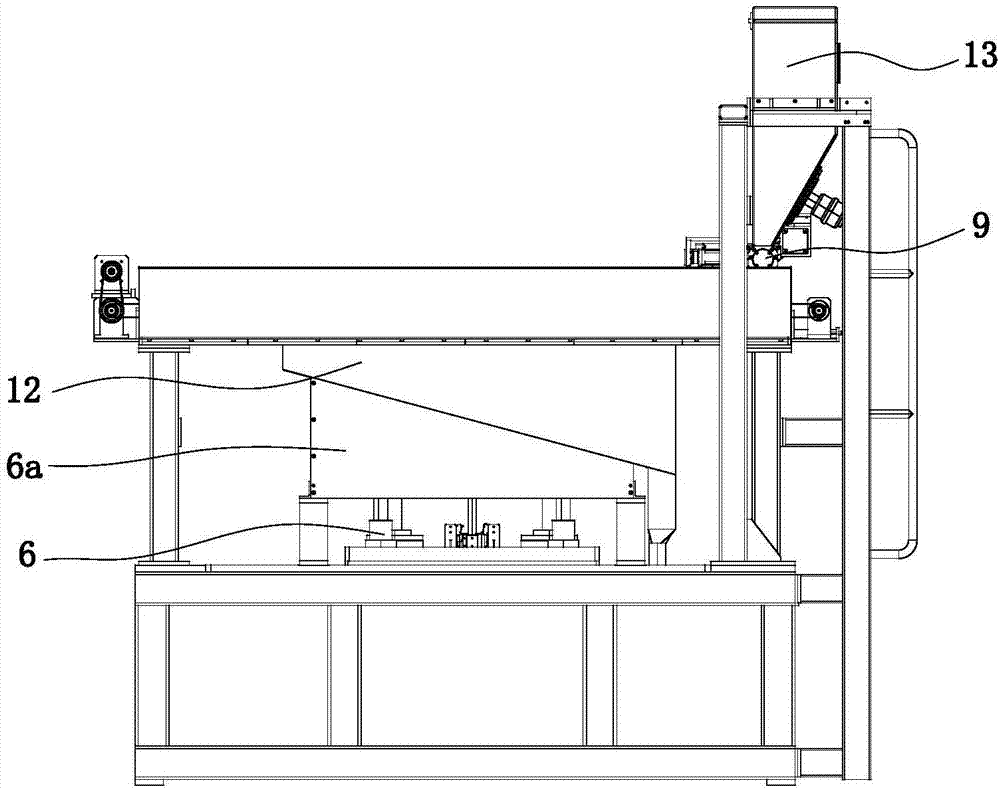 Printing material laying synchronizing mechanism for 3D printing rapid prototyping machine