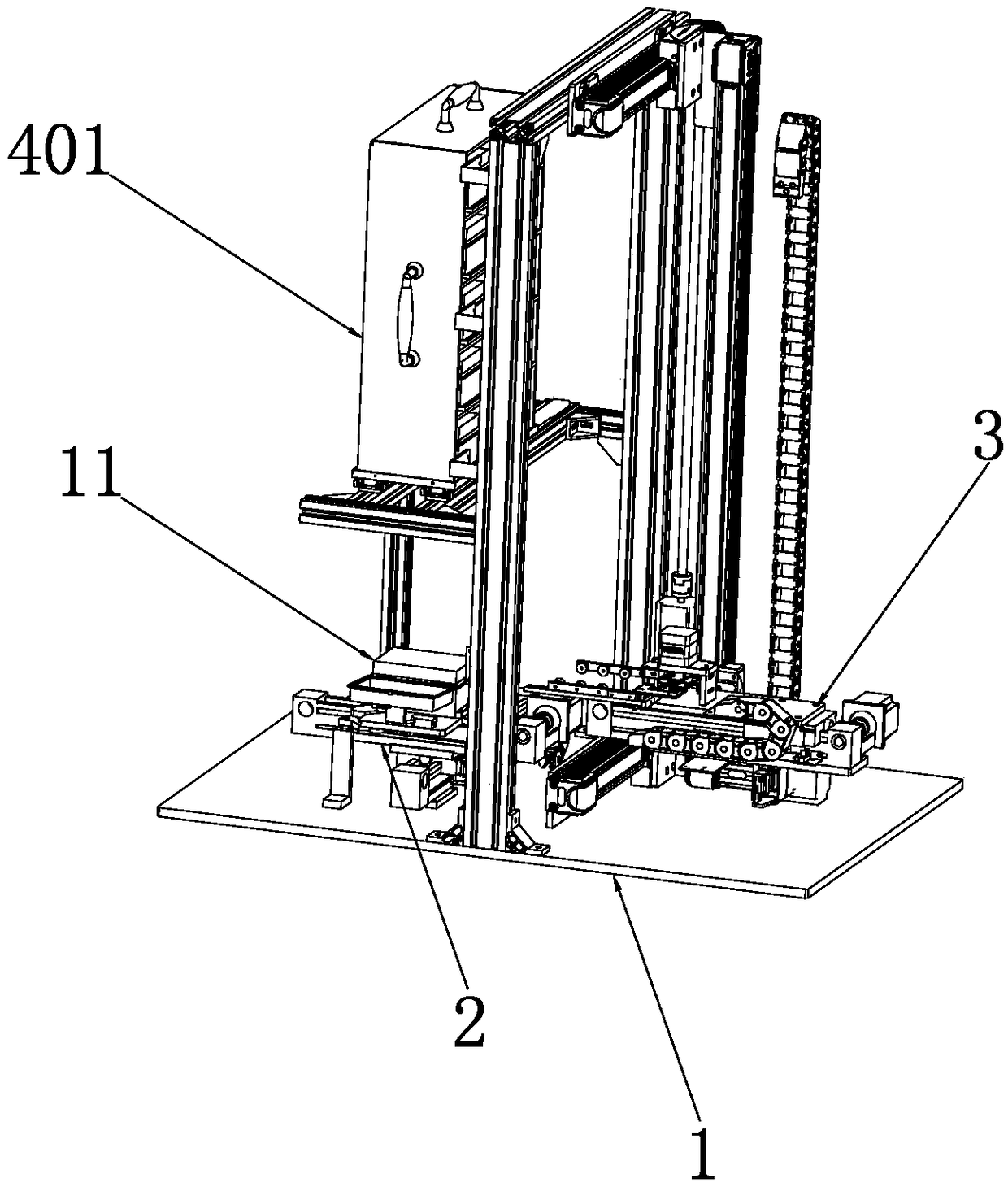 Automatic storage device for arranging robots