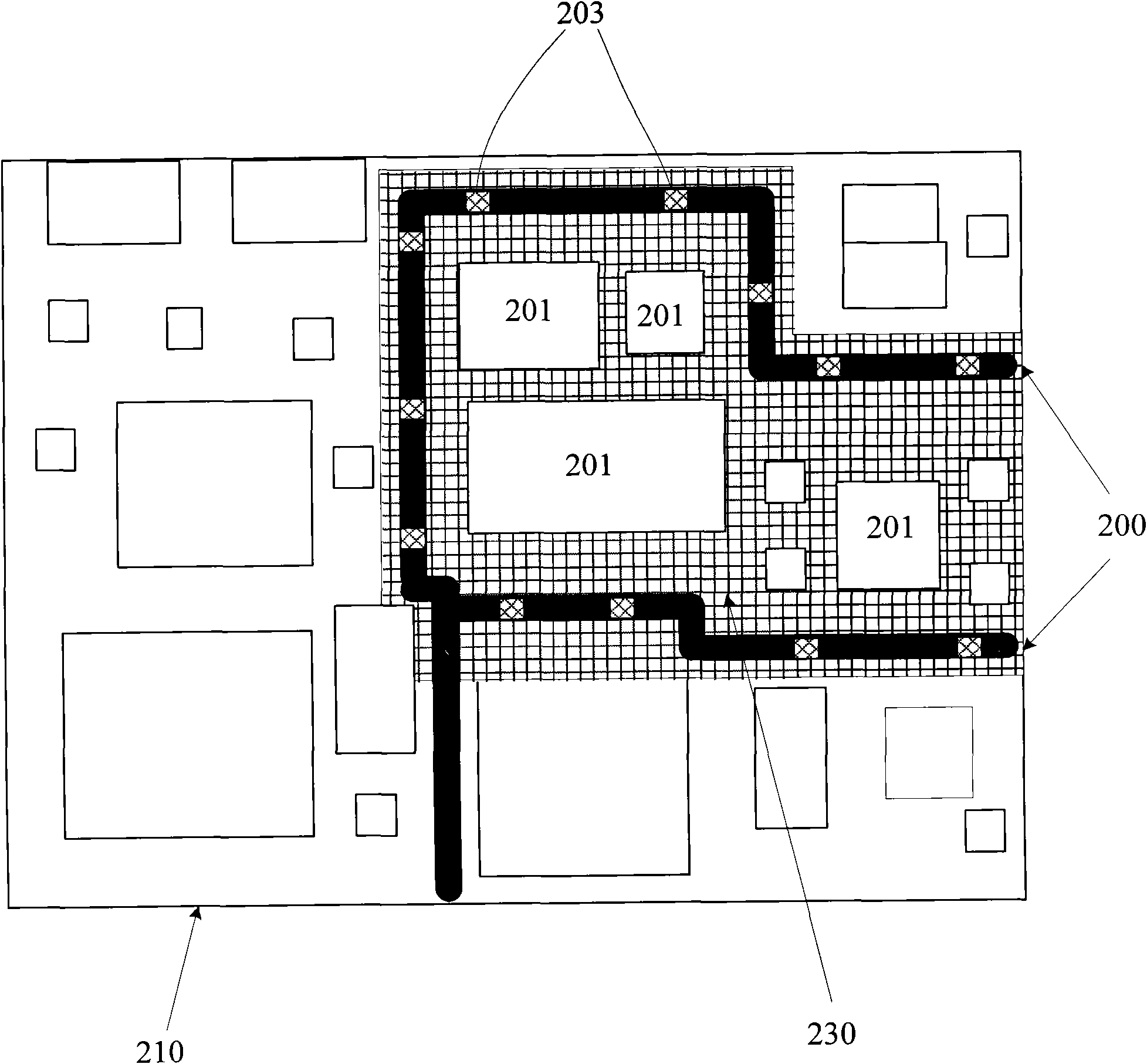 EMI shielding in a package module