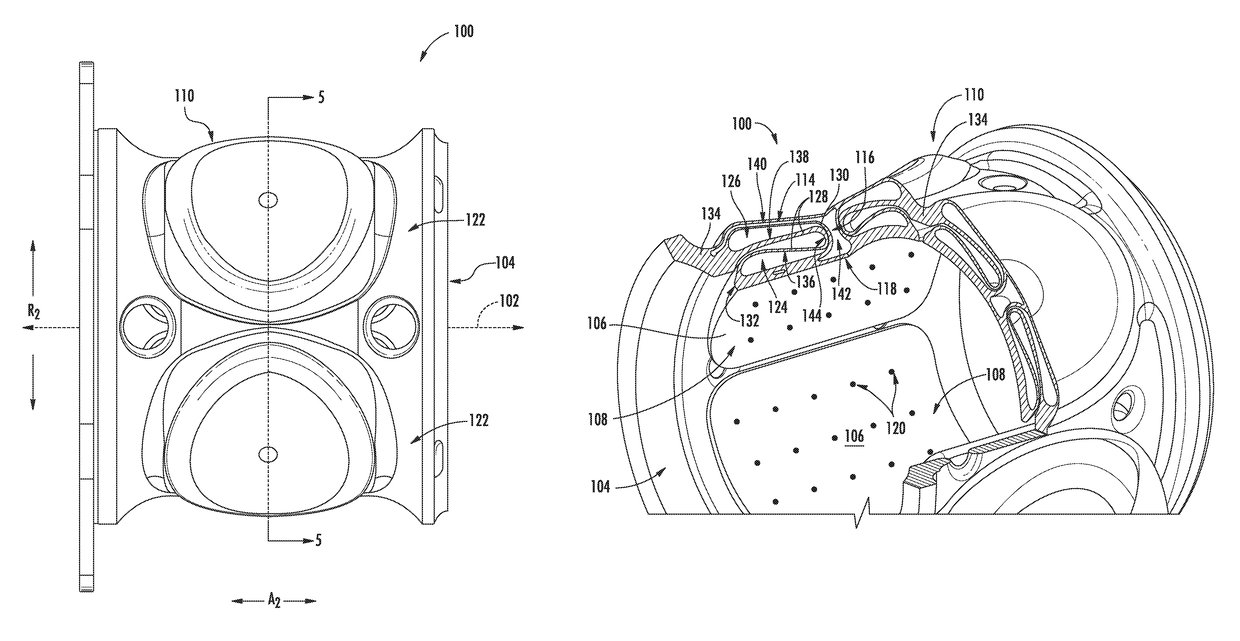 Fluid-filled damper for gas bearing assembly