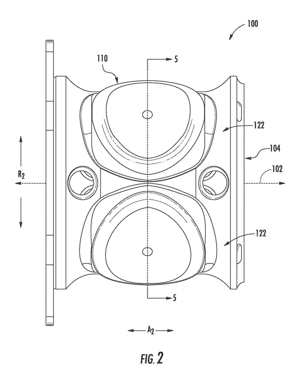 Fluid-filled damper for gas bearing assembly