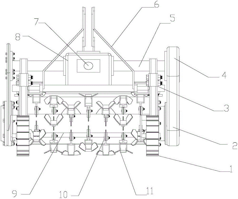 Dual-wing rotary-cutting type shallow-tillage machine