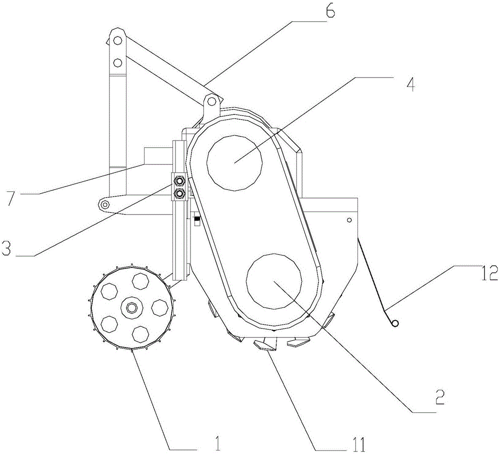 Dual-wing rotary-cutting type shallow-tillage machine