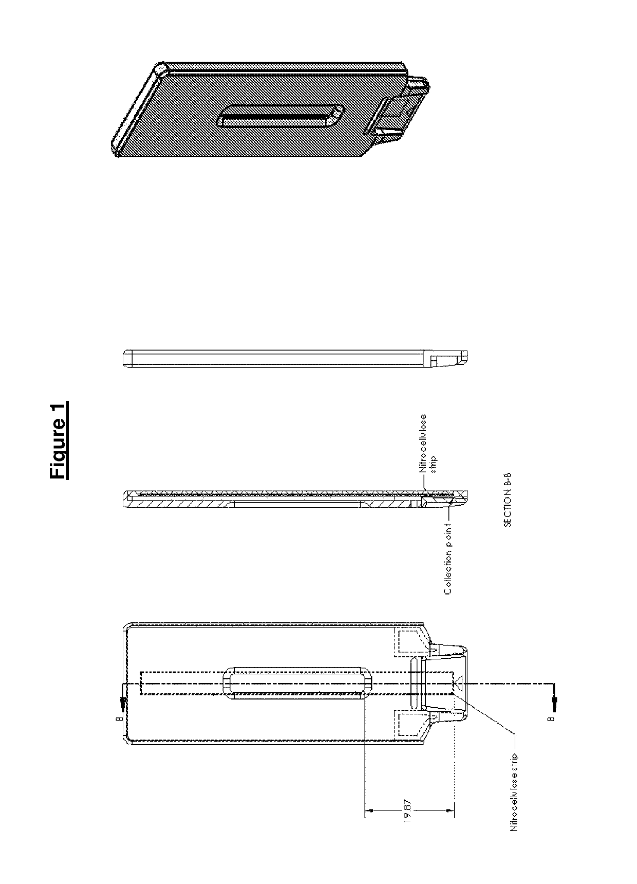 Test fluid collection system