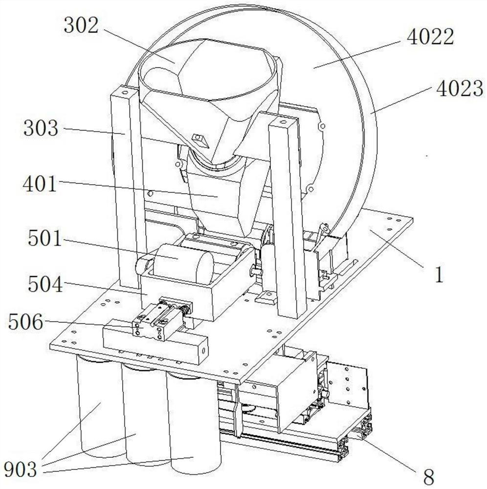 Feather piece automatic righting device