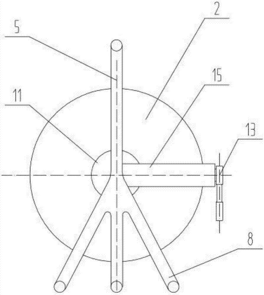 Ground cable winding and unwinding device