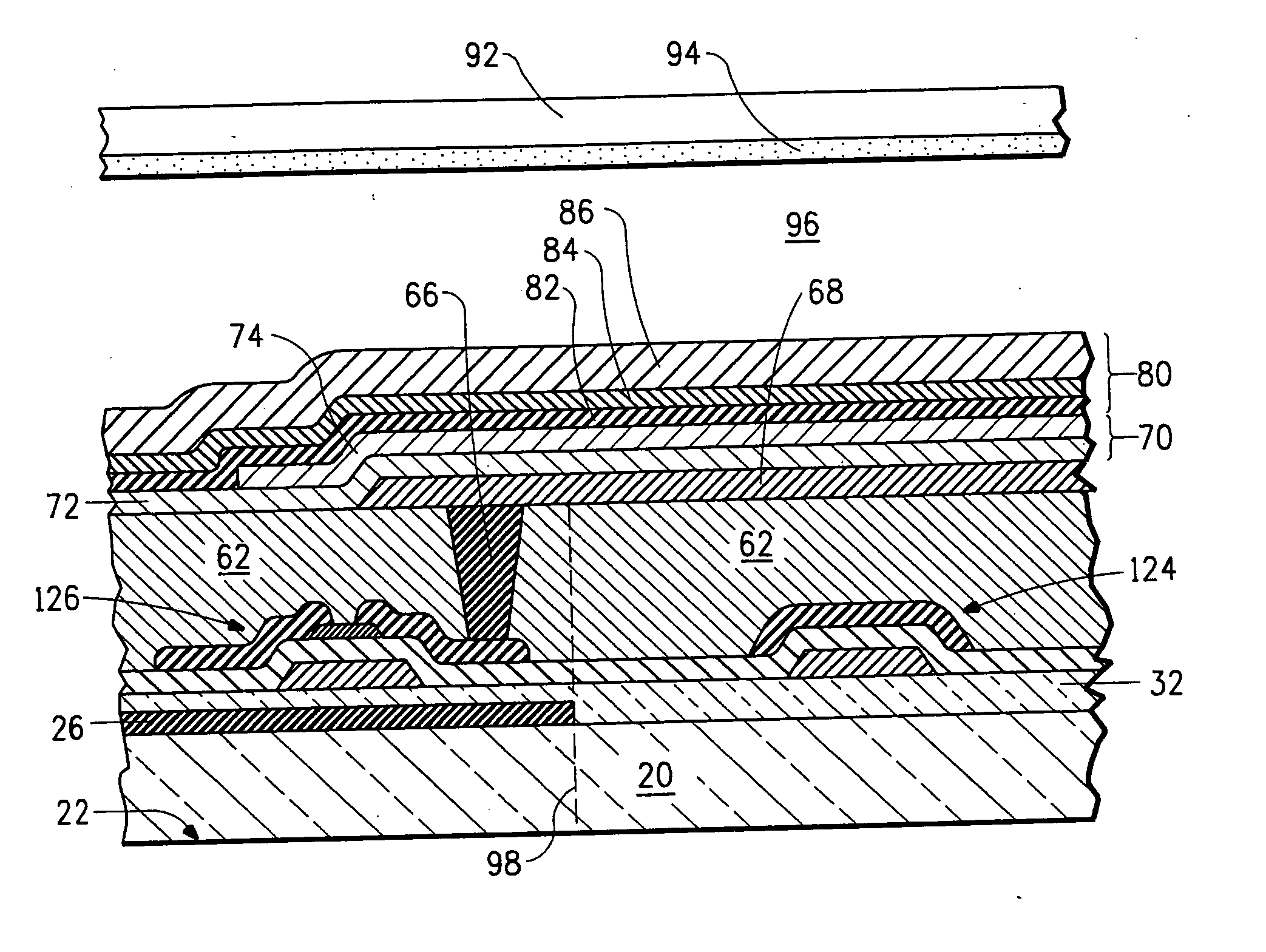 Electronic device having black layers