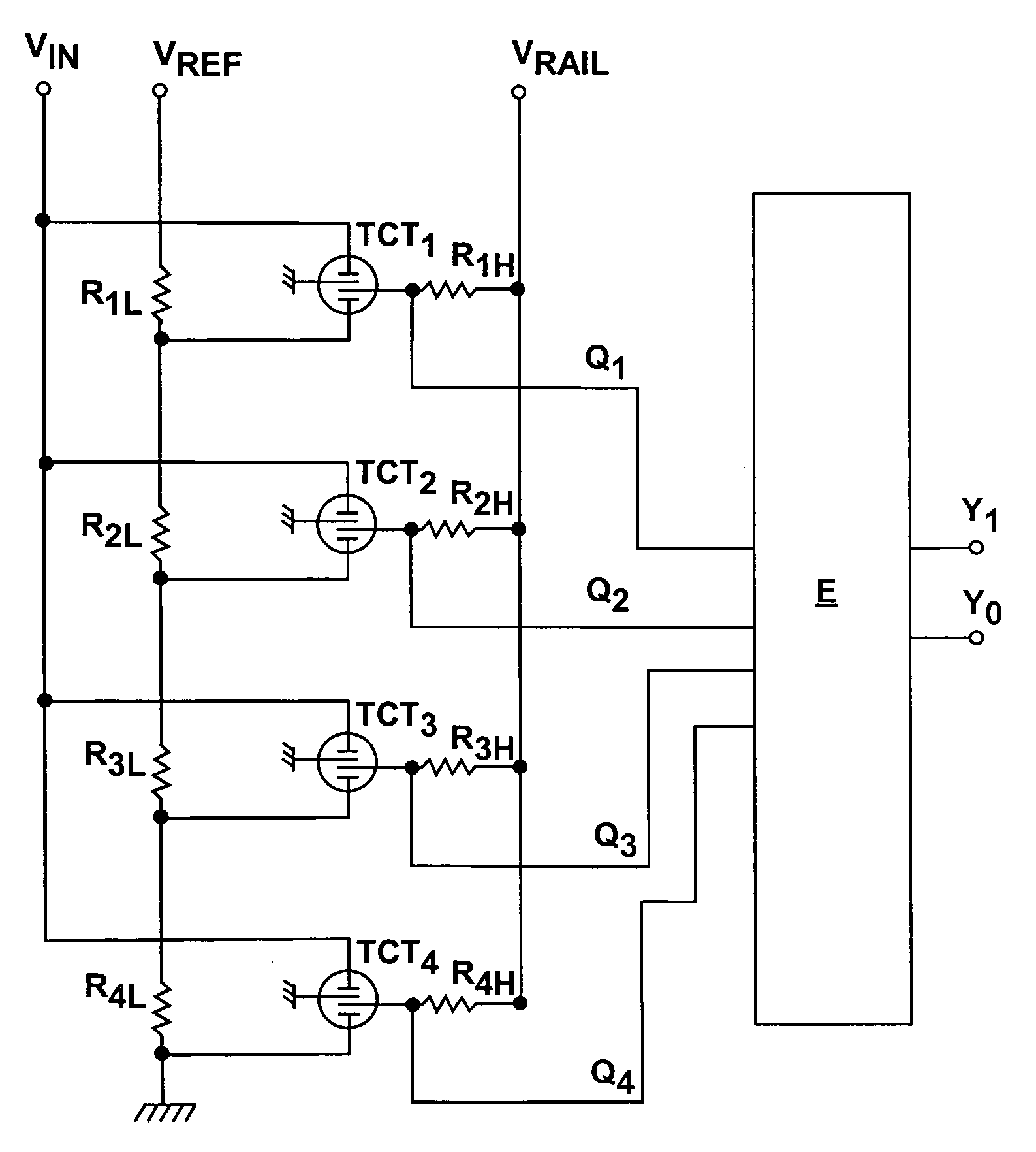 1-Of-N A/D converter