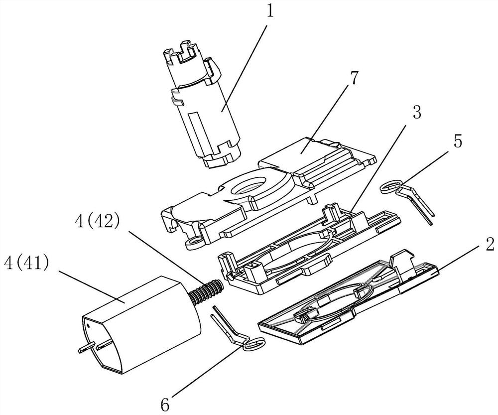 An electronic combination lock locking mechanism