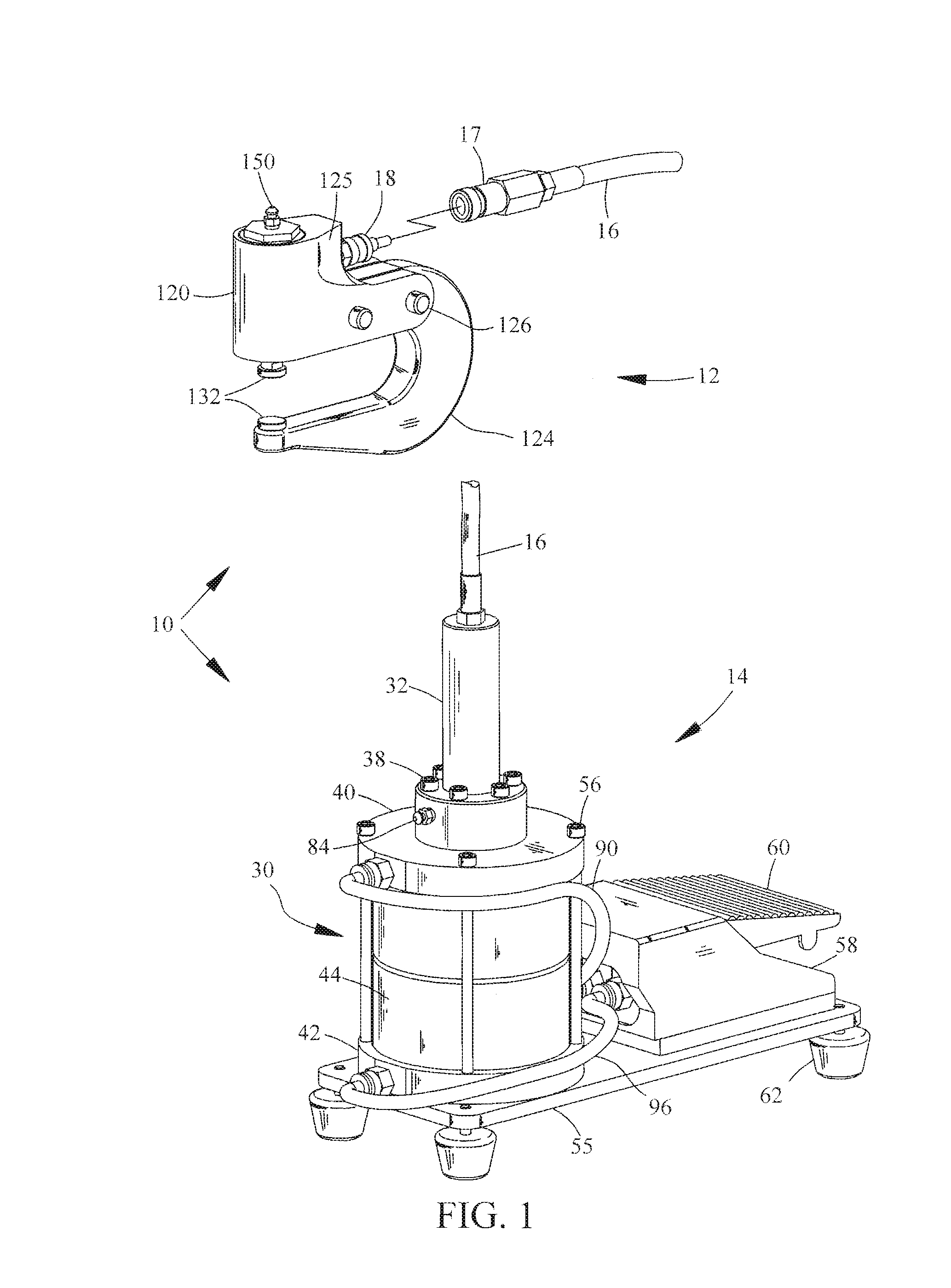 Hydropneumatic riveter