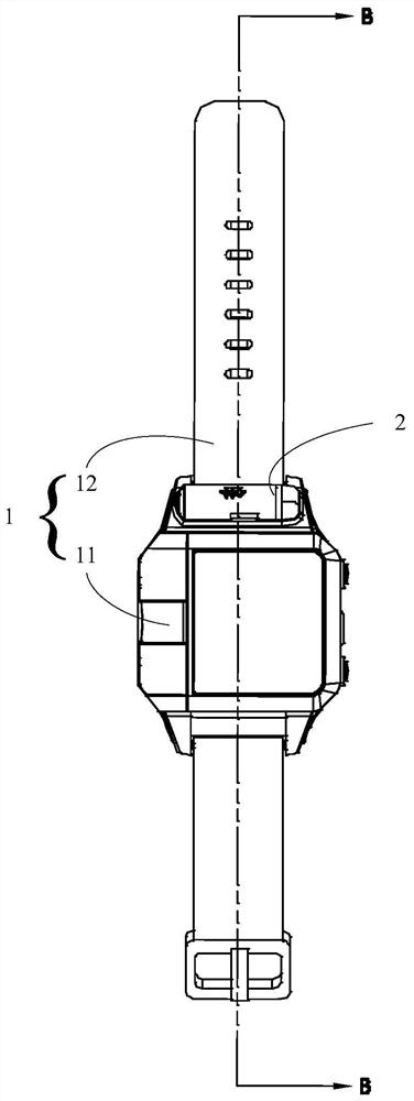 A watch equipped with a bluetooth earphone