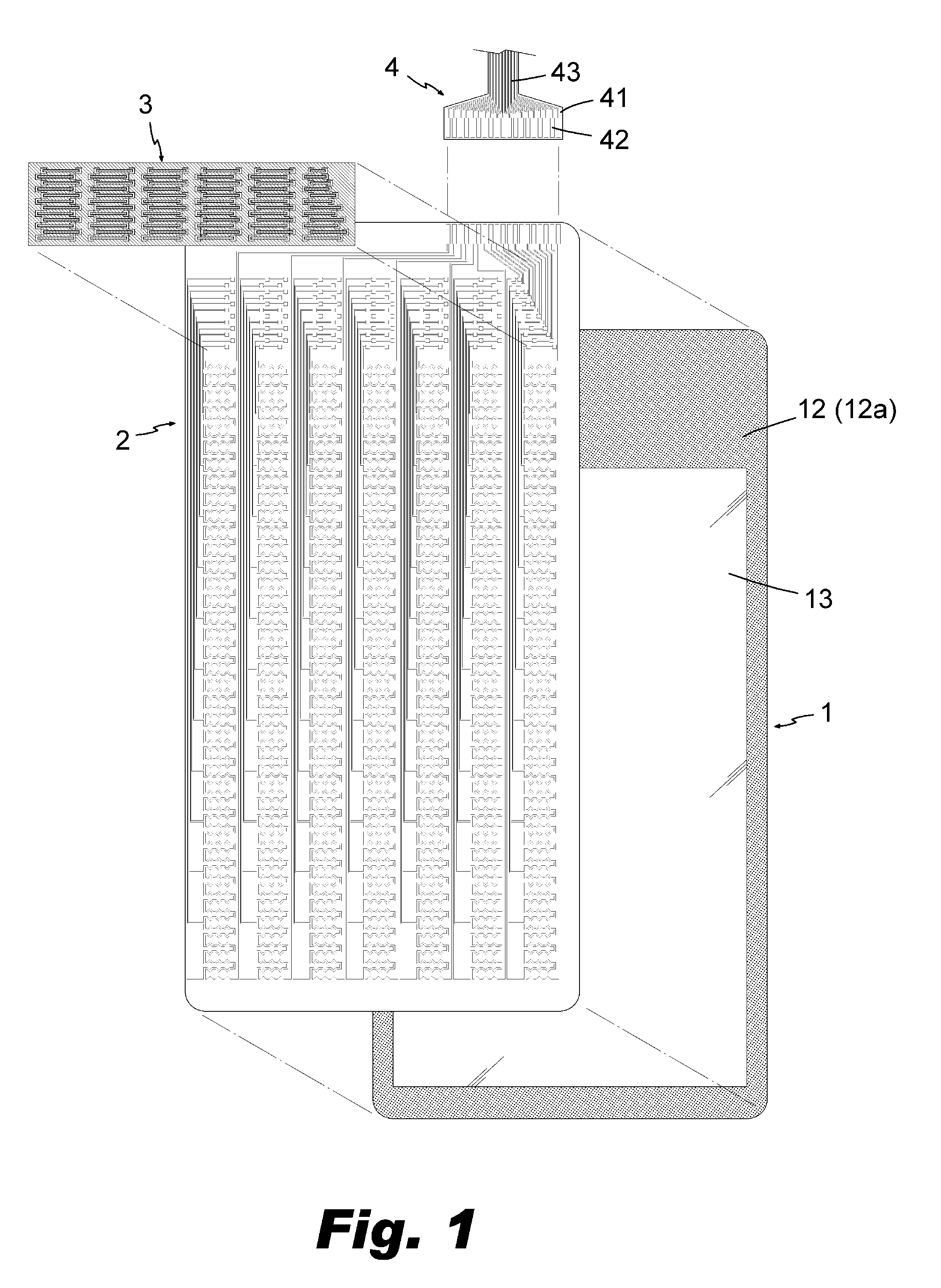 Bridging structure for signal transmission of touch panel